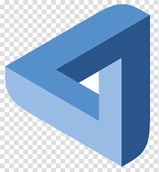 triangular blue logo, MaidSafeCoin Logo transparent background PNG clipart