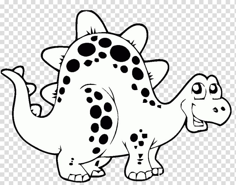 Coloring book Stegosaurus Drawing Dinosaur Cartoon, dinosaur transparent background PNG clipart