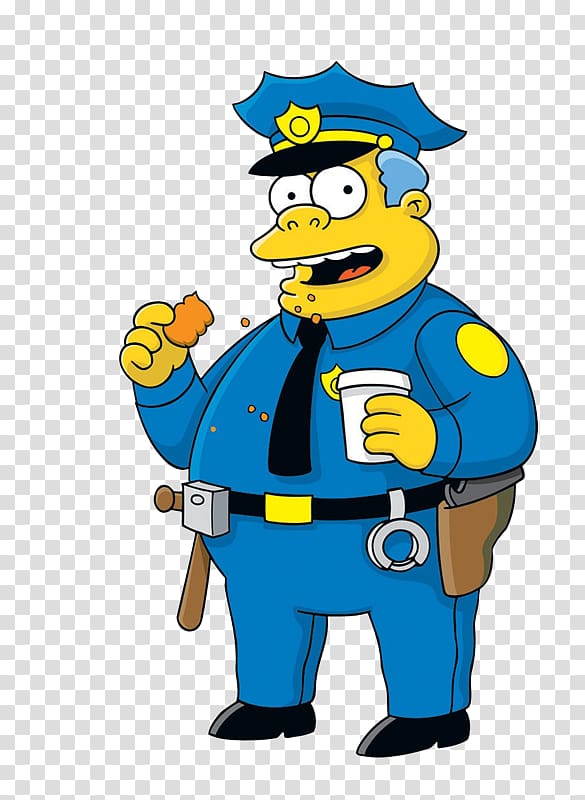 Chief Wiggum Ralph Wiggum Homer Simpson Grampa Simpson Carl Carlson, los simpson transparent background PNG clipart