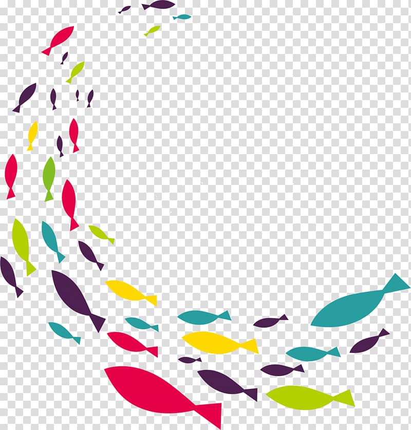 Poster Cartoon, flying fish,Colorful,spiral,Shading transparent background PNG clipart