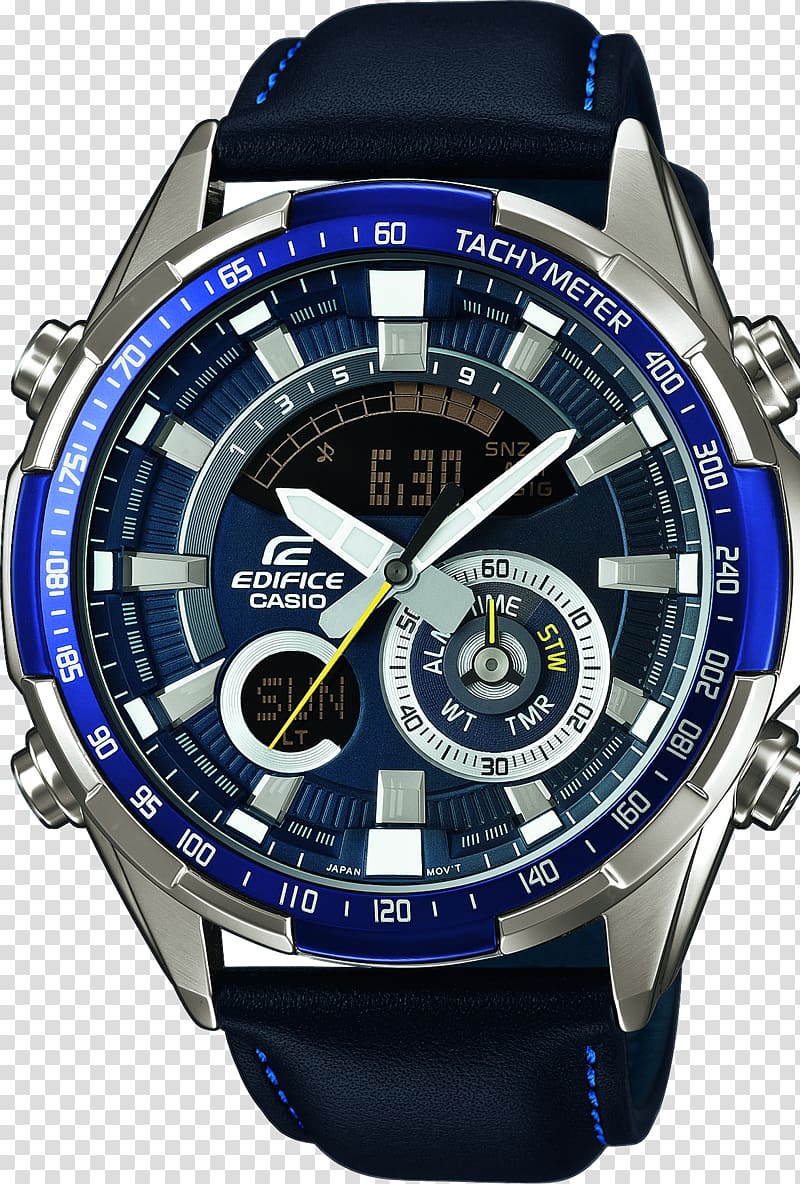 Casio Edifice Watch Chronograph Tachymeter, watch transparent background PNG clipart