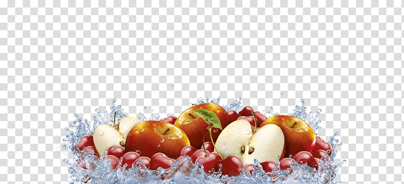 Capri Superfood Diet food Apple, Apple splash transparent background PNG clipart