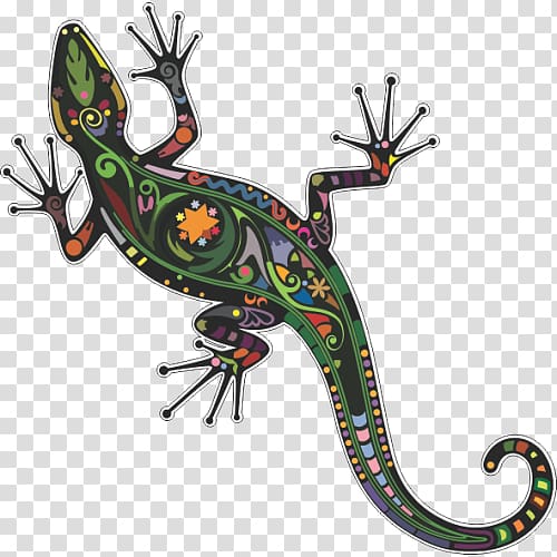 Lizard Salamander Wall decal Gecko, lizard transparent background PNG clipart