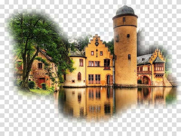 Mespelbrunn Castle Würzburg 4K resolution High-definition television, Castle transparent background PNG clipart