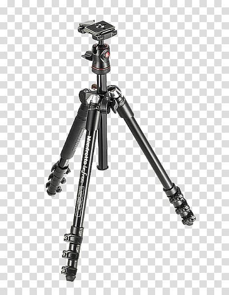Manfrotto Compact Light Ball head Tripod, Camera transparent background PNG clipart