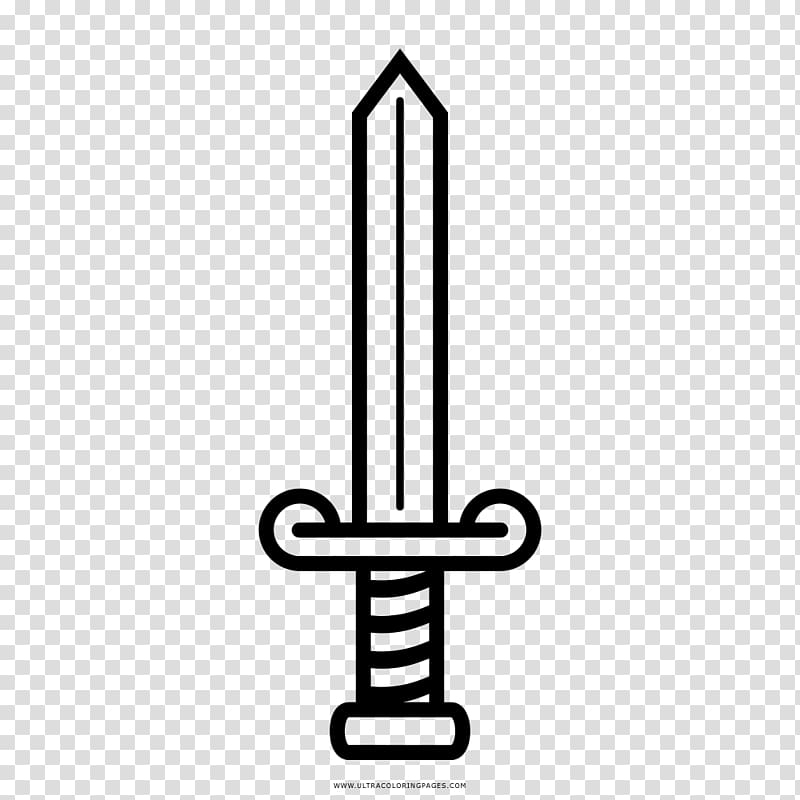 Drawing Sword Coloring book Dagger, Sword transparent background PNG clipart
