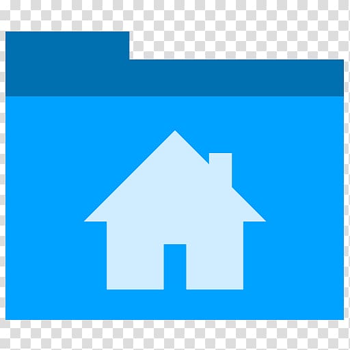 home logo, blue square triangle symmetry area, Home transparent background PNG clipart