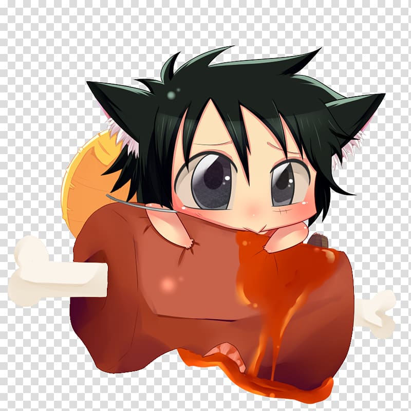 Monkey D. Luffy Meat Chibi , Meat transparent background PNG clipart