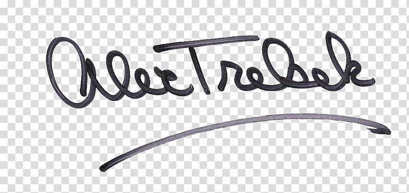 Jeopardy Host Autograph, others transparent background PNG clipart
