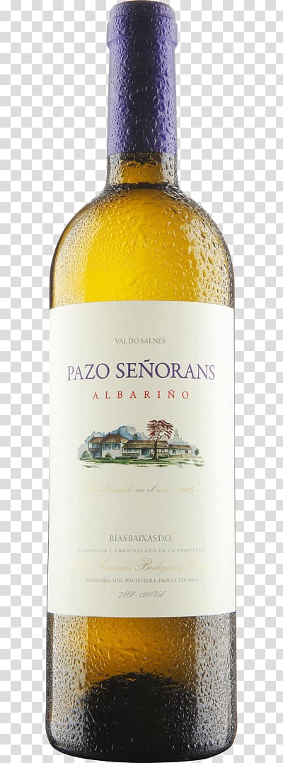 Liqueur White wine Albariño Pazo de Señorans, Restaurant Menu In Spanish transparent background PNG clipart