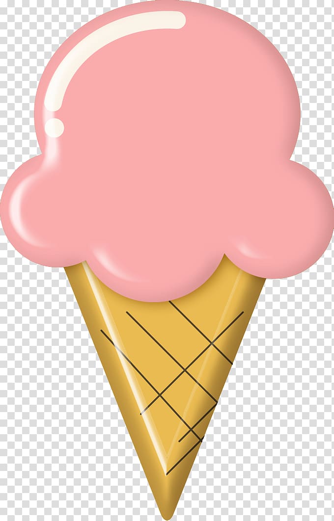 Neapolitan ice cream Ice cream cone Cartoon, Hand-drawn elements of ice cream transparent background PNG clipart