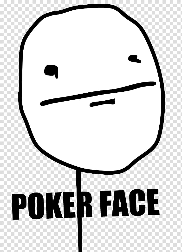 Internet meme Poker Face Rage comic Blank expression, troll transparent background PNG clipart