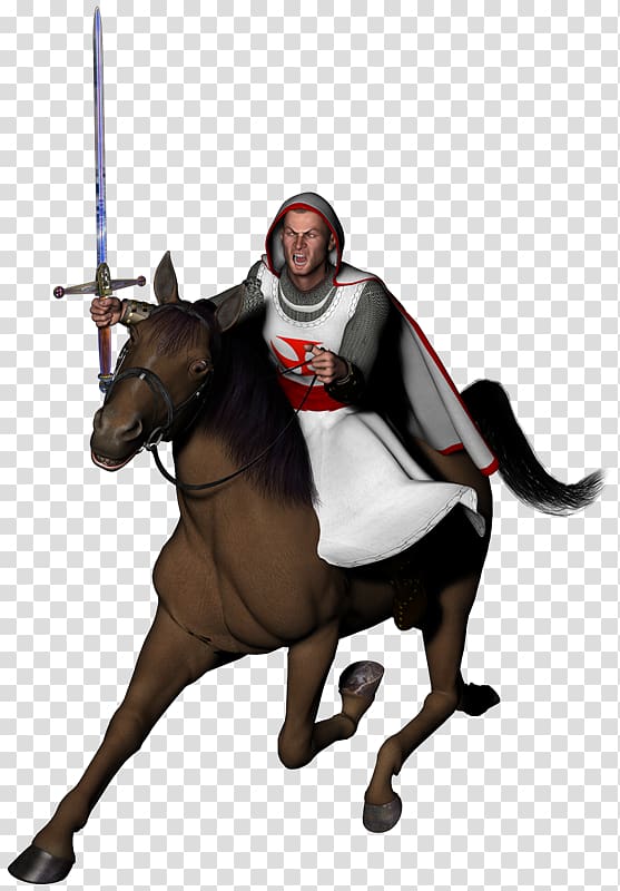 Knights Templar Horse Crusades, willy caballero transparent background PNG clipart