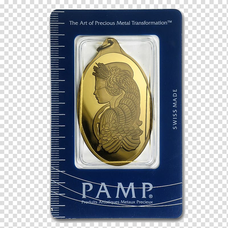 Gold bar PAMP Bullion Precious metal, gold transparent background PNG clipart