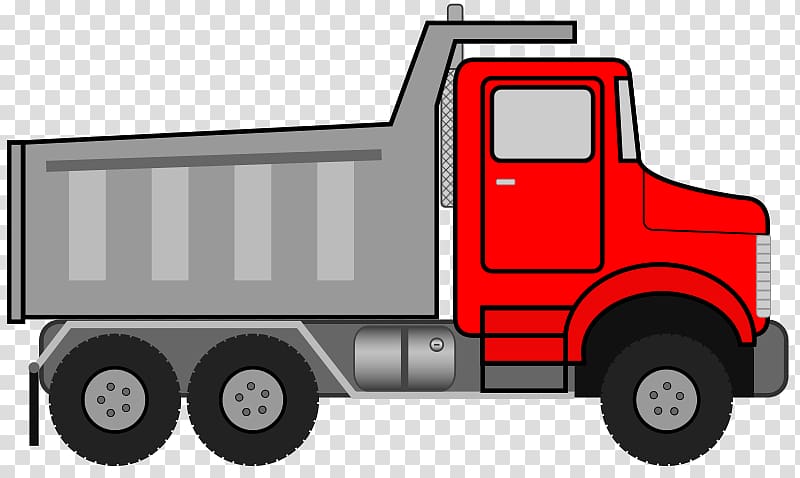 Pickup truck Car Dump truck , Big red truck transparent background PNG clipart