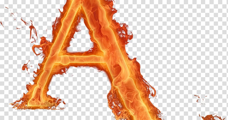 Alphabet Letter Fire Font, fire transparent background PNG clipart
