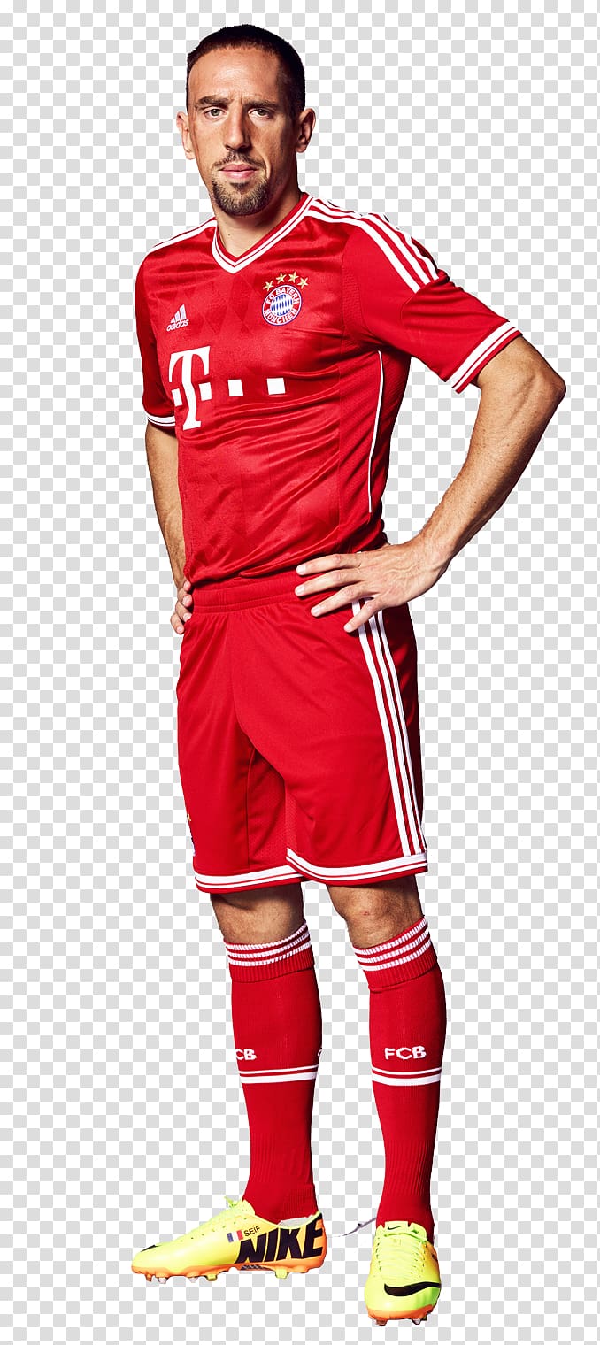Franck Ribéry FC Bayern Munich Cheerleading Uniforms Football player, football transparent background PNG clipart