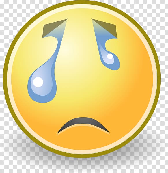 Smiley Crying Emoticon , Crying Face Cartoon transparent background PNG ...