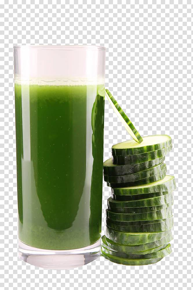 cucumber juicer, Juice Smoothie Aojiru Cucumber Fruchtsaft, Cucumber slices with cucumber juice transparent background PNG clipart