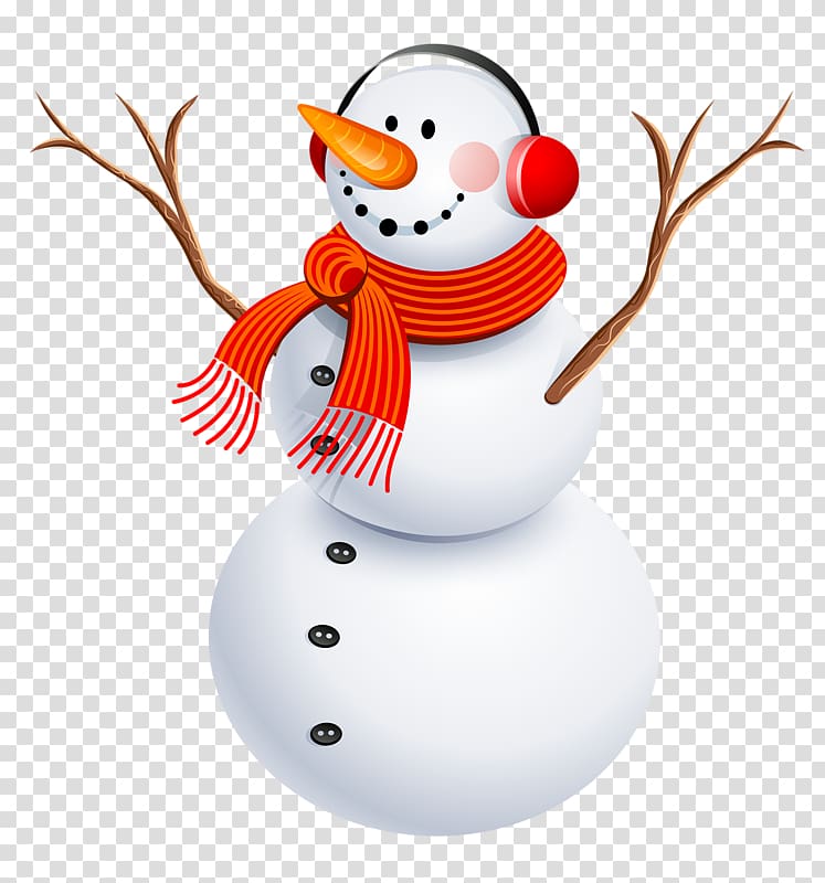 Santa Claus Christmas Snowman Banner, Cartoon snowman transparent background PNG clipart