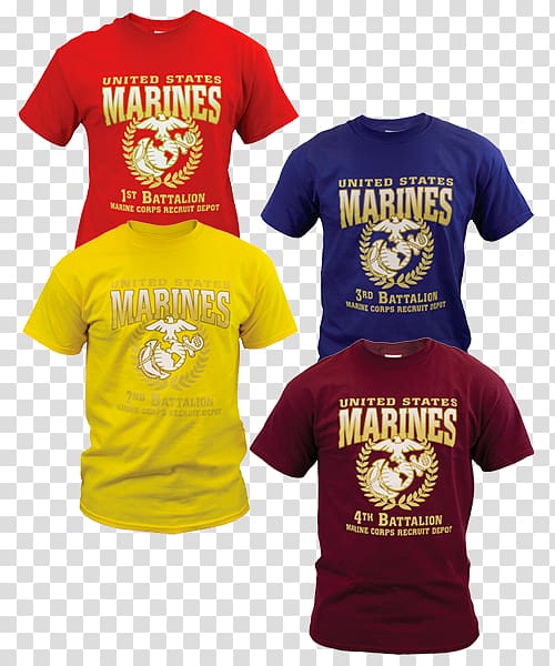 Long-sleeved T-shirt United States Marine Corps, T-shirt transparent background PNG clipart