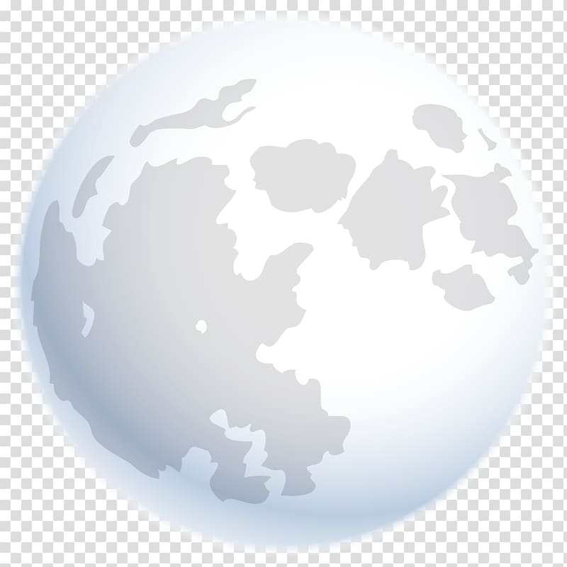 Realistic Moon PNG Clipart Image​