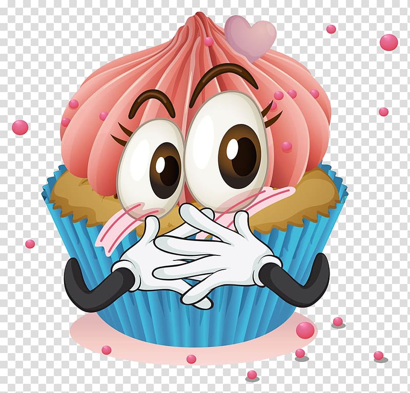 Cupcake Chocolate cake , Shy ice cream transparent background PNG clipart