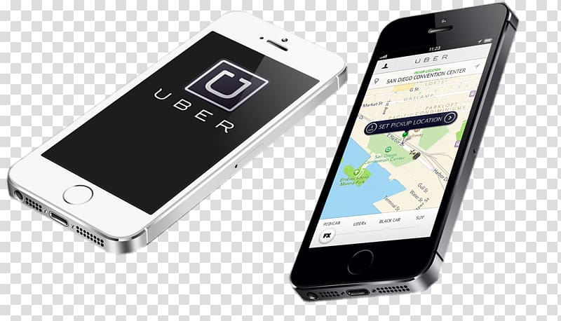 Uber Taxi Mobile app Mobile Phones Smartphone, taxi transparent background PNG clipart