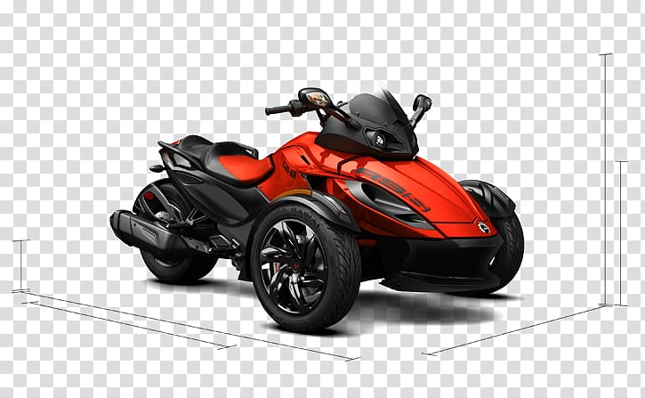 BRP Can-Am Spyder Roadster Can-Am motorcycles Malcolm Smith Motorsports Vehicle, motorcycle transparent background PNG clipart