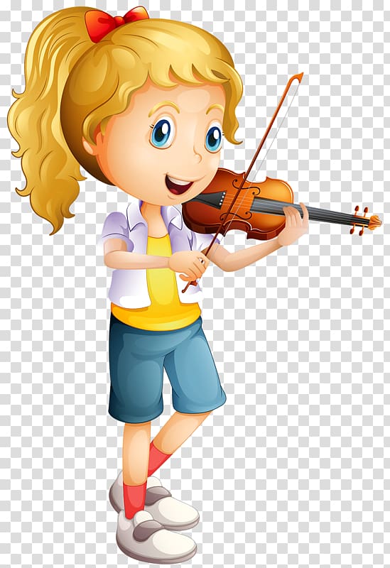 violin girl transparent background PNG clipart
