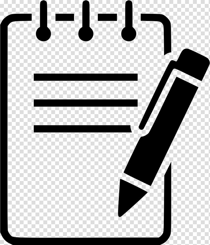 notepad and pencil png
