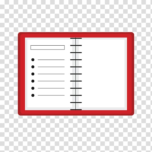 Paper Line Angle Point Red, notebook transparent background PNG clipart