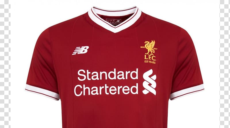 Liverpool F.C. T-shirt Premier League Jersey Kit, T-shirt transparent  background PNG clipart