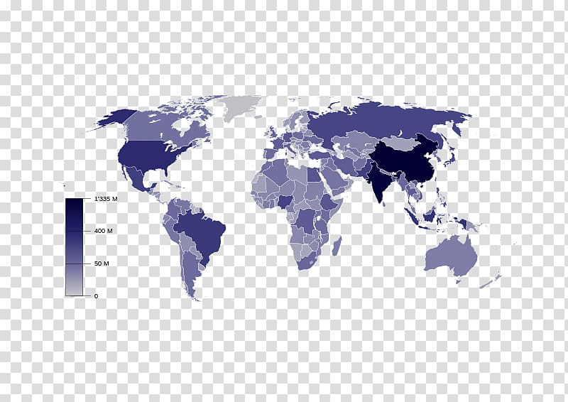 World map The World Factbook World population, world map transparent background PNG clipart
