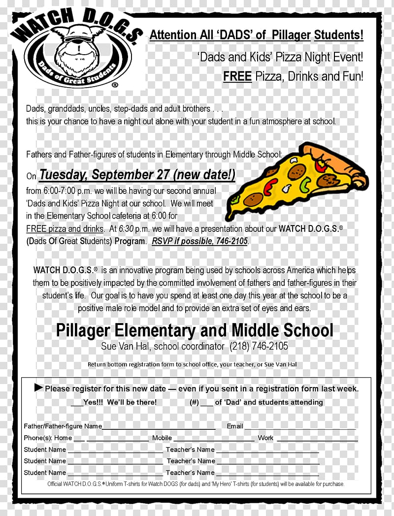 Document Watch Dogs Pizza Line Animal, School Flyer transparent background PNG clipart