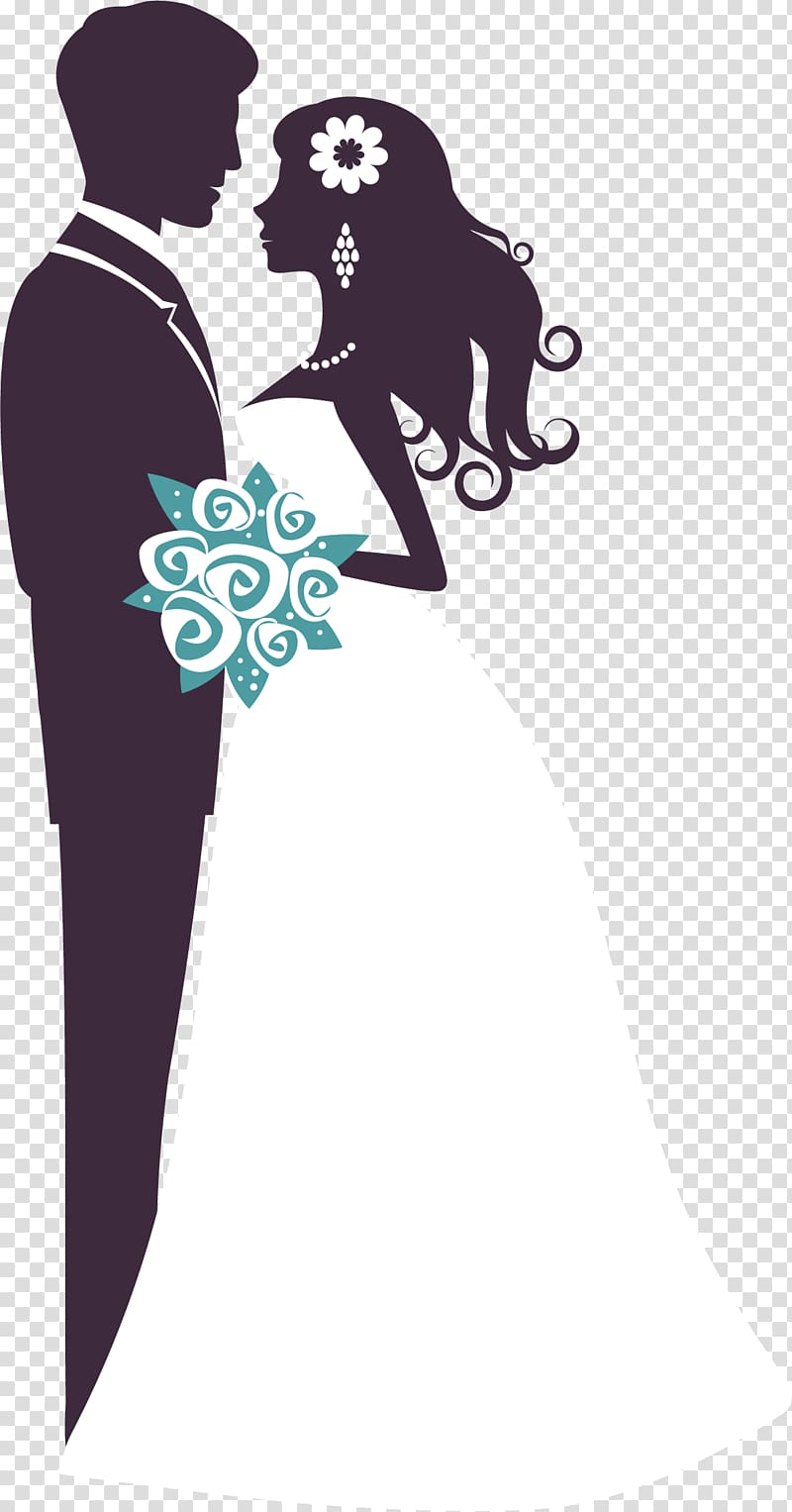 hand drawn married men and women transparent background PNG clipart