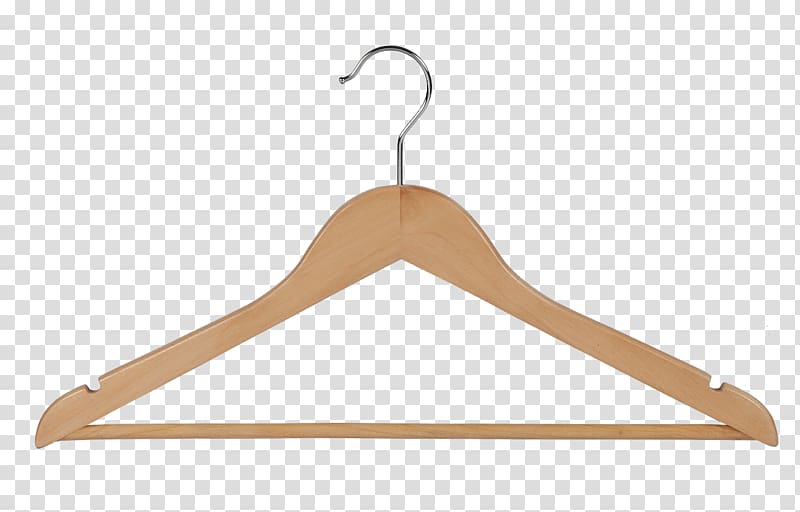 Clothes hanger Wood Clothing T-shirt Suit, wood transparent background PNG clipart