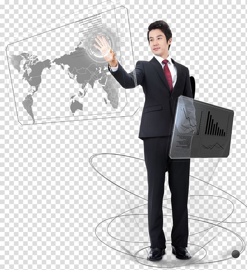Finger Computer file, Finger-touch business man transparent background PNG clipart
