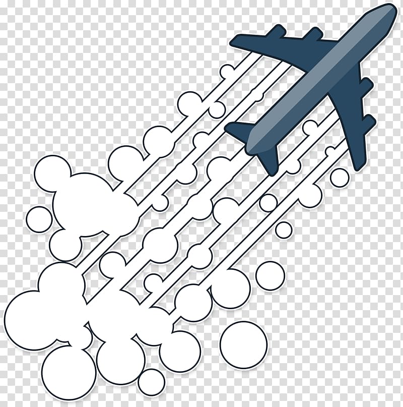 Airplane Chemtrail conspiracy theory Contrail, aircraft transparent background PNG clipart