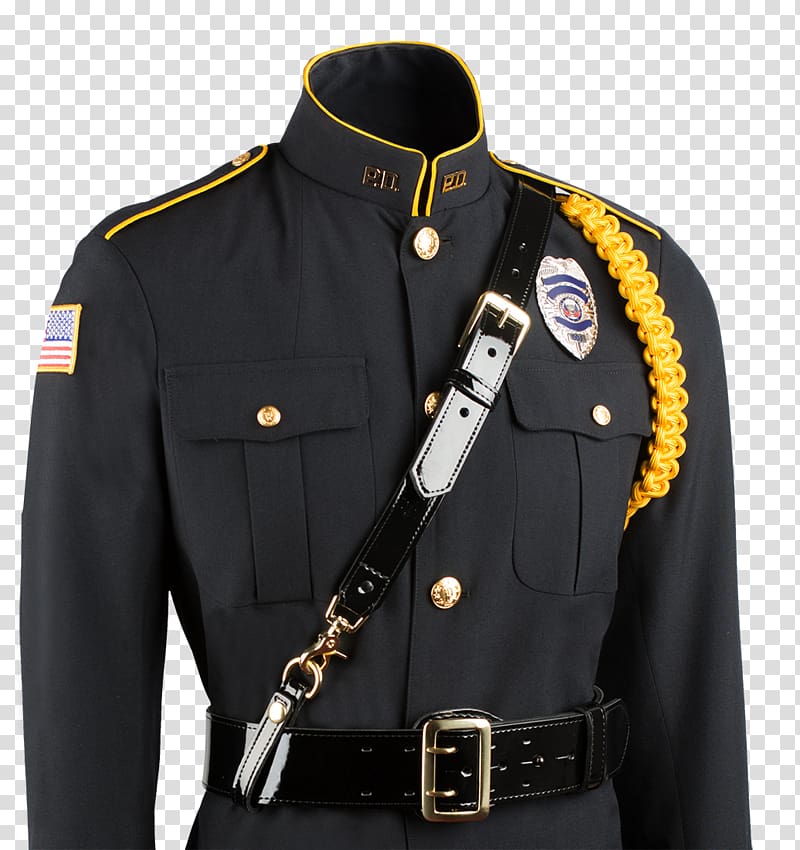 Sam Browne belt Dress uniform Police officer Colour guard, holster transparent background PNG clipart