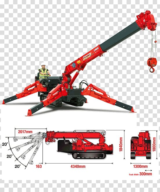 Knuckleboom crane GGR Group Furukawa Unic Corporation Lifting equipment, crane transparent background PNG clipart