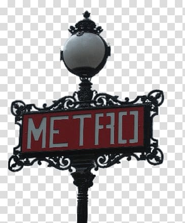 black and red Metro signage, Metro Entrance transparent background PNG clipart