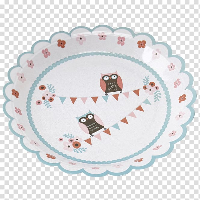 Ginger Ray Patchwork Owl Paper Party Plates Ginger Ray Patchwork Owl Paper Party Plates Baby shower Birthday, paper napkins transparent background PNG clipart