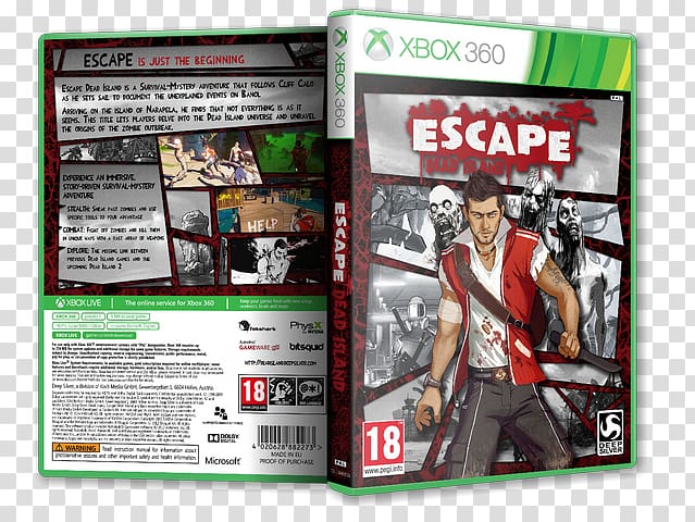 Xbox 360 Escape Dead Island Video game Deep Silver, Escape Dead Island transparent background PNG clipart