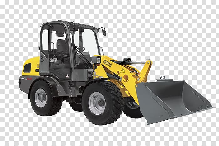 Loader Wacker Neuson Tractor Heavy Machinery, WHEEL LOADER transparent background PNG clipart