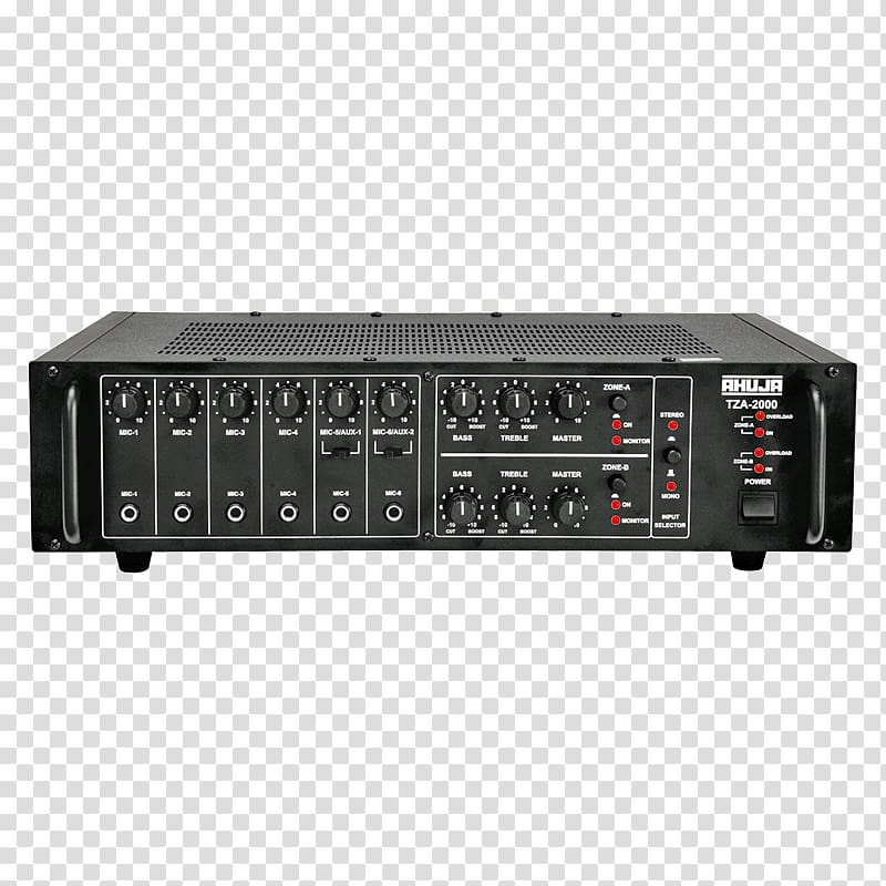 Audio power amplifier Public Address Systems Microphone Audio Mixers, microphone transparent background PNG clipart