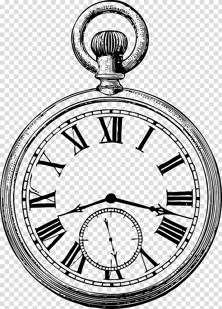Pocket watch Drawing, pendant transparent background PNG clipart