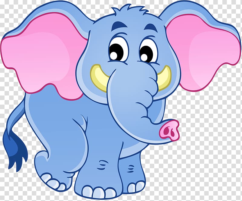 African elephant Indian elephant , Hand-painted baby elephant transparent background PNG clipart