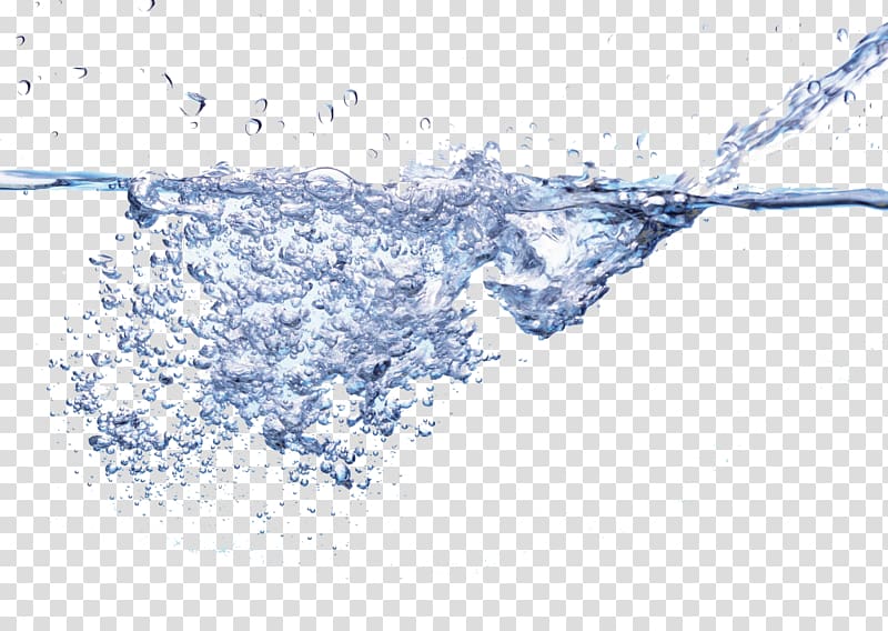 Disperse spilled bubbles in water transparent background PNG clipart