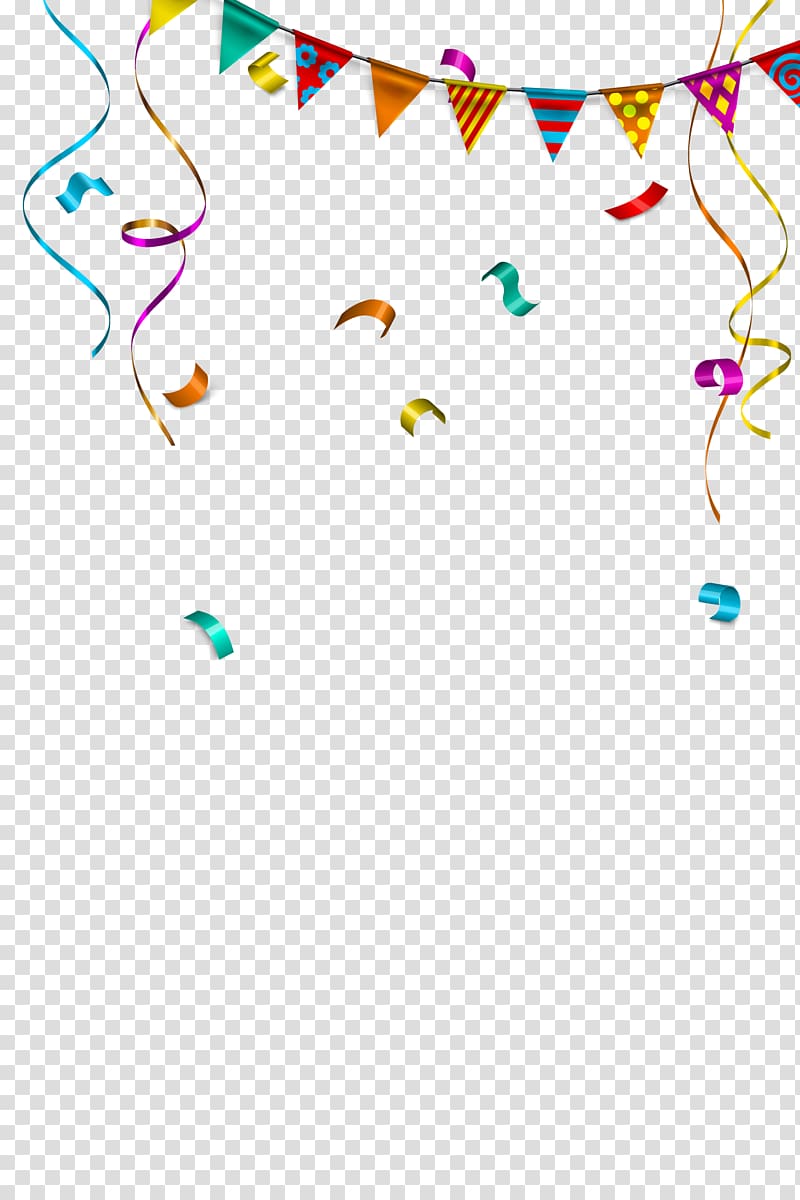 multicolored party decors illustration, Ribbon, Colored ribbon transparent background PNG clipart